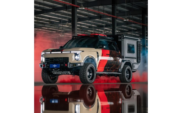 CY 日产Z9PHEV越野宿营车改装露营户外地球风暴探险卡车ES3500