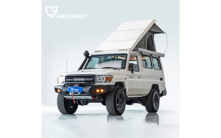 丰田 陆巡兰德酷路泽LC78 升顶改装定制宿营露营整车方案【CY】